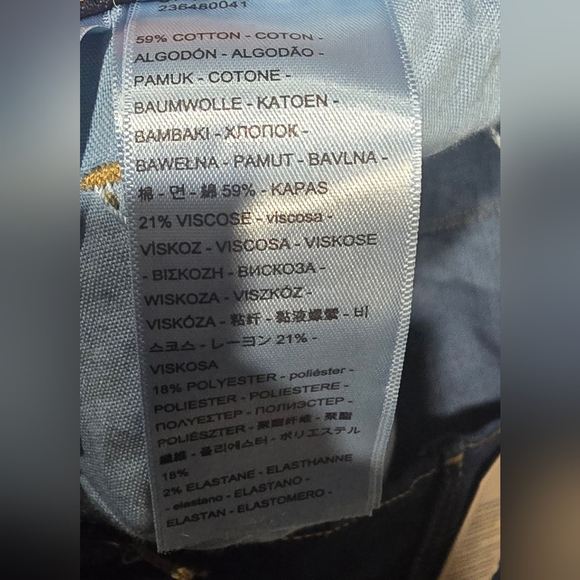 Levis Classic Straight Midrise Dark Wash Jeans Size 20W - Picture 7 of 8